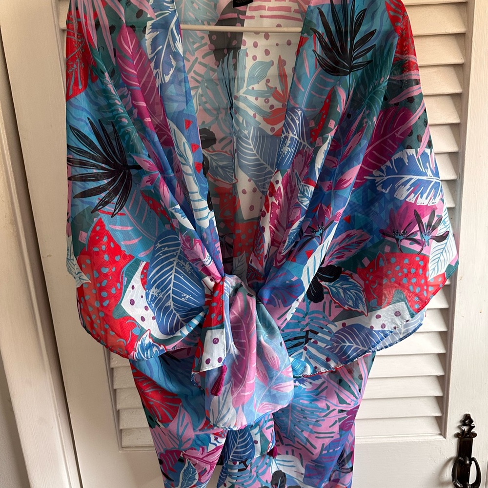 Steve Madden Floral Swim Cover Up